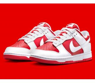 Nike dunk low con rosso (gs)
