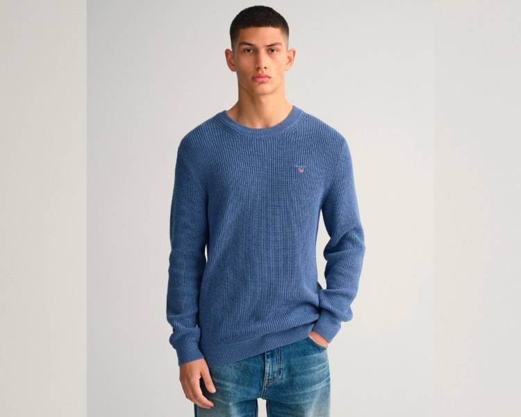 GANT MAGLIA GIROCOLLO IN LANA E COTONE 2203.8060038