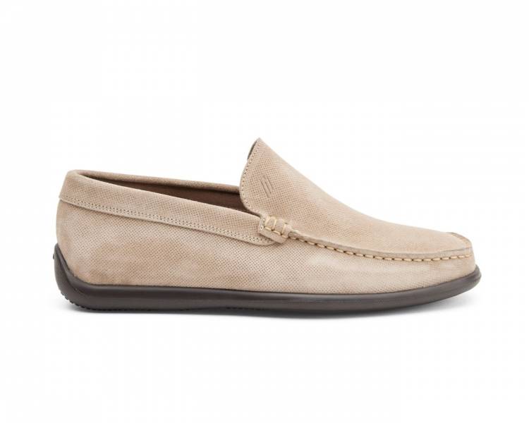 FRAU SLIP-ON IN PELLE SCAMOSCIATA PUNZONATA UOMO 14H4