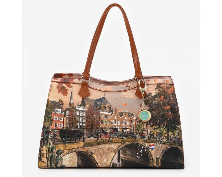 Y-NOT TOTE BAG DONNA 639-AUTUMN RIVER