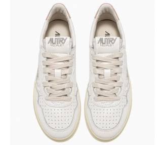 Autry sneakers donna medalist low bianco e rosa