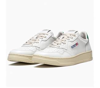Autry Sneakers donna Medalist Low con talloncino verde