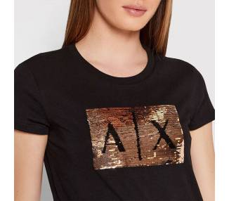 T-shirt donna Armani Exchange con paillettes